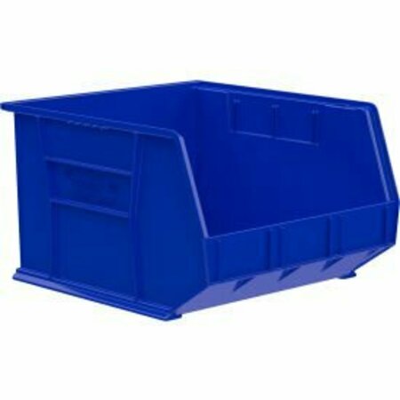 AKRO-MILS Hang & Stack Storage Bin, Plastic, Blue, 3 PK 30270 BLUE